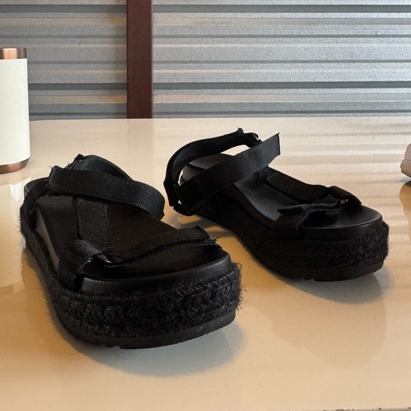 Target Black Women's Platform Sandals - Picture 1 of 4